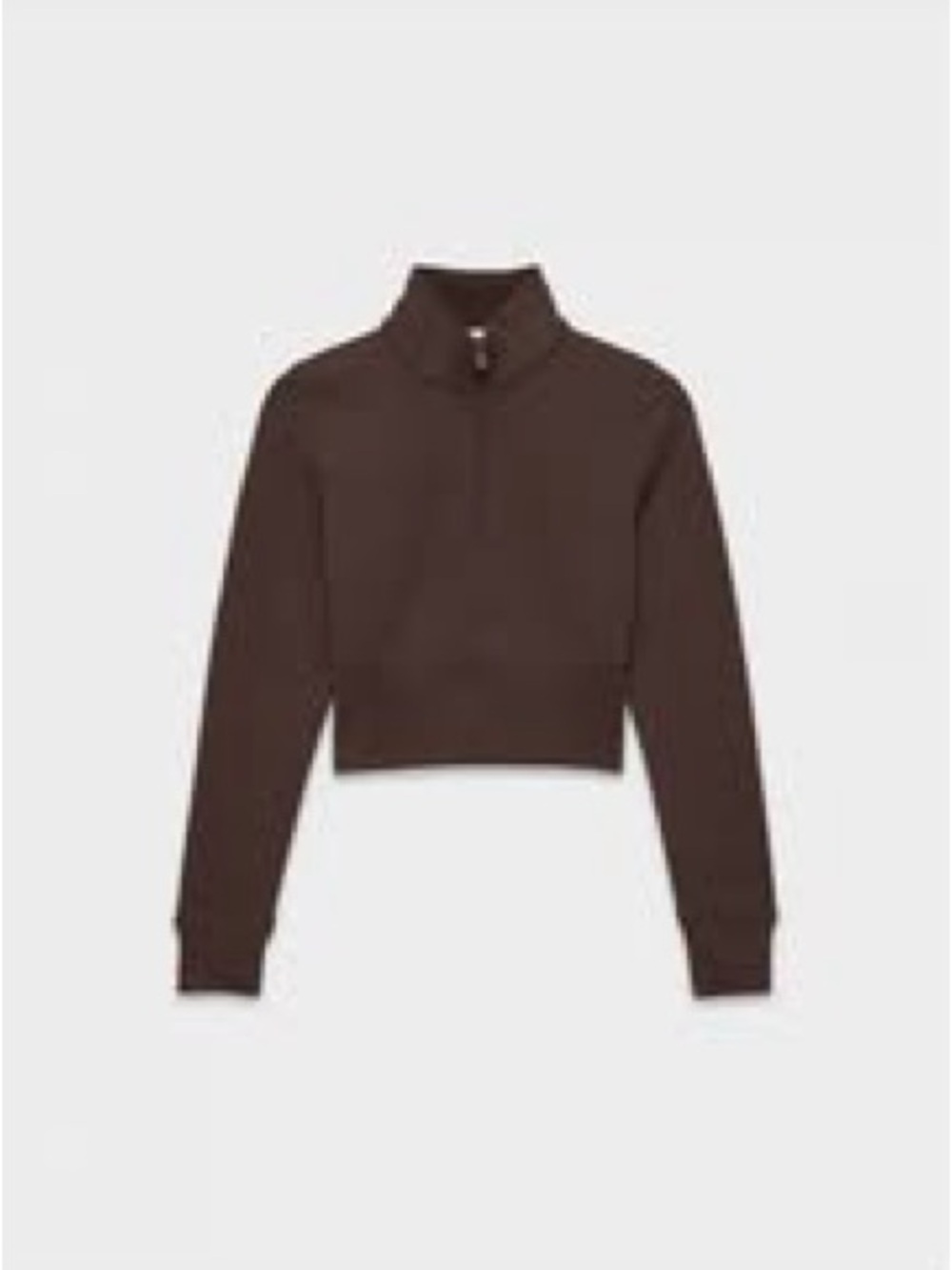 Aritzia NWT Cozy Sweatfleece Snug Hi-Rib 1/2 Zip Mockneck